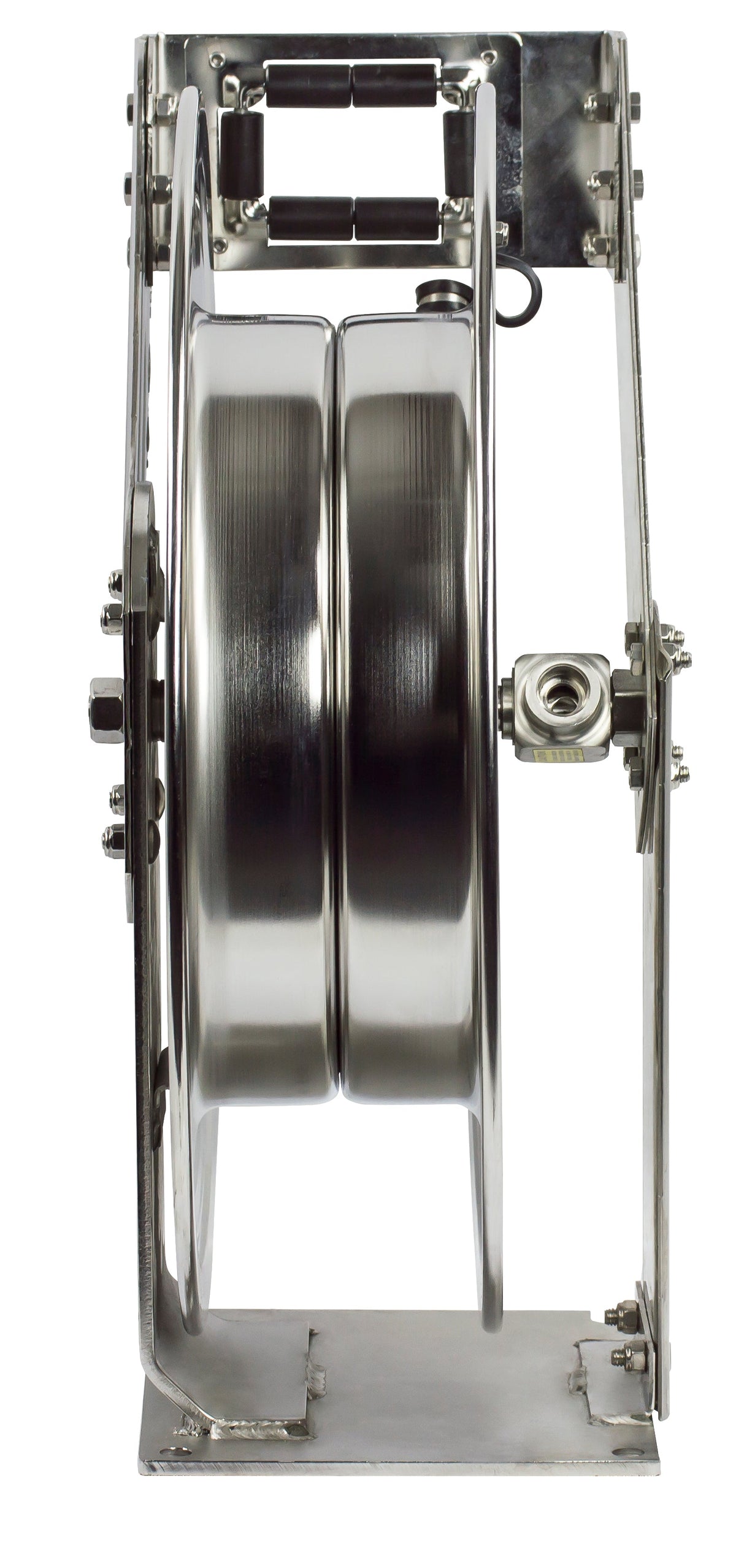 TSHL-N-3100-SS by Coxreels | T-SS Series | 300 PSI Spring Driven Hose Reel | 3/8" Hose ID, 3/8" FNPT Inlet | Stainless Steel | 100ft Capacity, Hose Not Included
