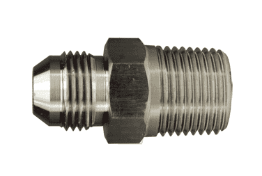 SS2404-12-12 Dixon Valve 316 Stainless Steel 1-1/16"-12 Male 37 deg. Flare JIC x 3/4"-14 Male NPTF
