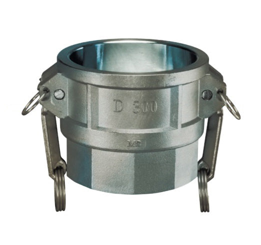 SS304-D075 by Kuriyama | SS304-D Series | Part D | Cam & Groove Adapter | 3/4" Coupler x 3/4" Female NPT | 304 Stainless Steel