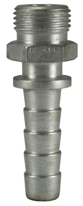 SS417 by Dixon Valve | Spray Hose Fitting | Male Coupling | 3/4" Male GHT x 1/2" Hose ID | Plated Steel