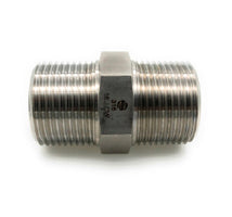 SS5404-04-02 by Midland | 1/4" Male NPT x 1/8" Male NPT | Hex Pipe Nipple | 316 Stainless Steel