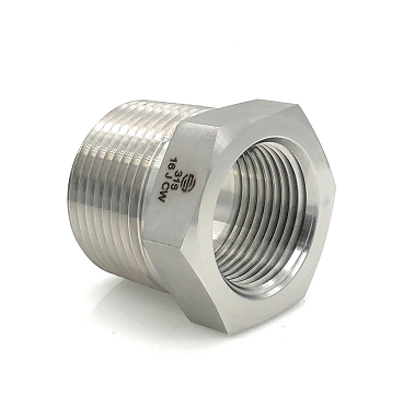 SS5406-06-04 by Midland | 3/8" Male NPT x 1/4" Female NPT | Bushing/Reducer | 316 Stainless Steel