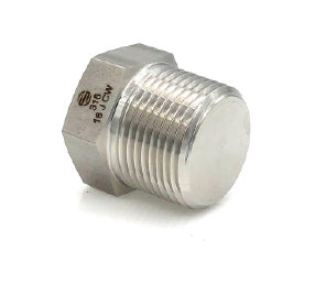SS5406-P-08 by Midland | 1/2" Male NPT | Hex Pipe Plug | 316 Stainless Steel
