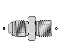 SS9005-08-06 by AdaptAll |-08 Male JIC x -06 Male BSPP | Adapter | Stainless Steel