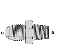 SS9011-12-12 by AdaptAll |-12 Male JIC x -12 Male BSPT | Adapter | Stainless Steel