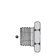 SS9030-12 by AdaptAll |-12 BSPP Hex Plug | Stainless Steel