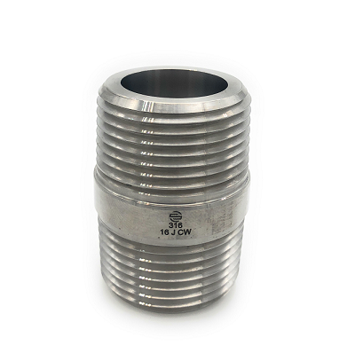 SSCN-08 by Midland | 1/2" Male NPT x 1/2" Male NPT | Pipe Nipple | 316 Stainless Steel