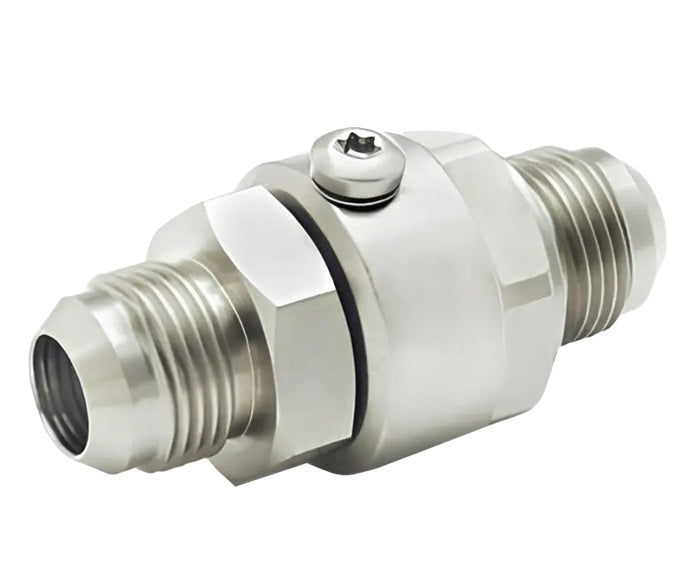 SS8MJ10XMJ10-Ni-AL by Super Swivel | 1924-Ni-AL | 7/8-14 Male 37° JIC x 7/8-14 Male 37° JIC | 0.484" Through Hole | Straight | Electroless Nickel | AFLAS Seal