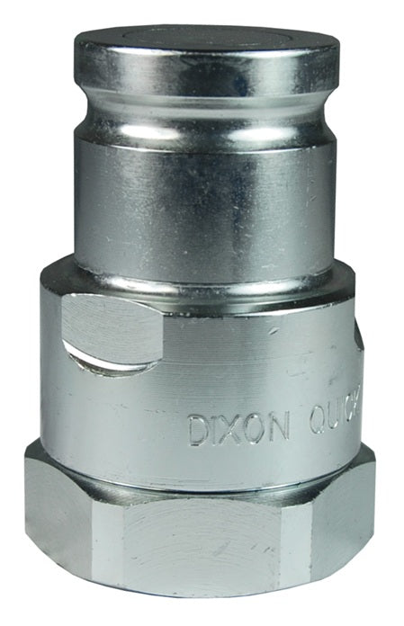 ST4OF4 by Dixon Valve | Hydraulic Quick Disconnect Coupling | ST-Series | 1/2" Female ORB x 1/2" Heavy-Duty Flushface | Plug | Steel
