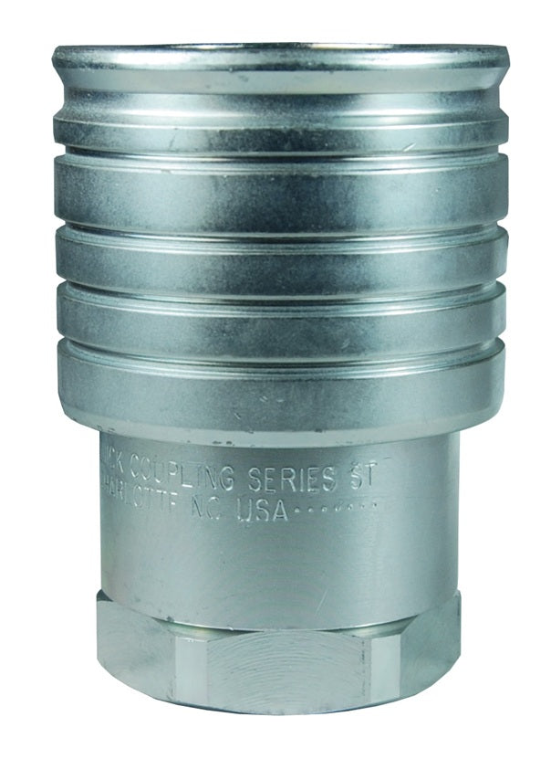 4STOF4 by Dixon Valve | Hydraulic Quick Disconnect Coupling | ST-Series | 1/2" Female ORB x 1/2" Heavy-Duty Flushface | Socket | Nitrile Seal | Steel