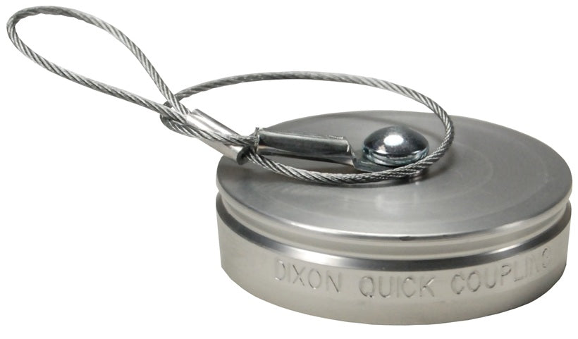 8STDP-A by Dixon Valve | Hydraulic Quick Disconnect Coupling | ST-Series | Heavy-Duty Flushface Dust Plug | fits 1" Body Size | Aluminum