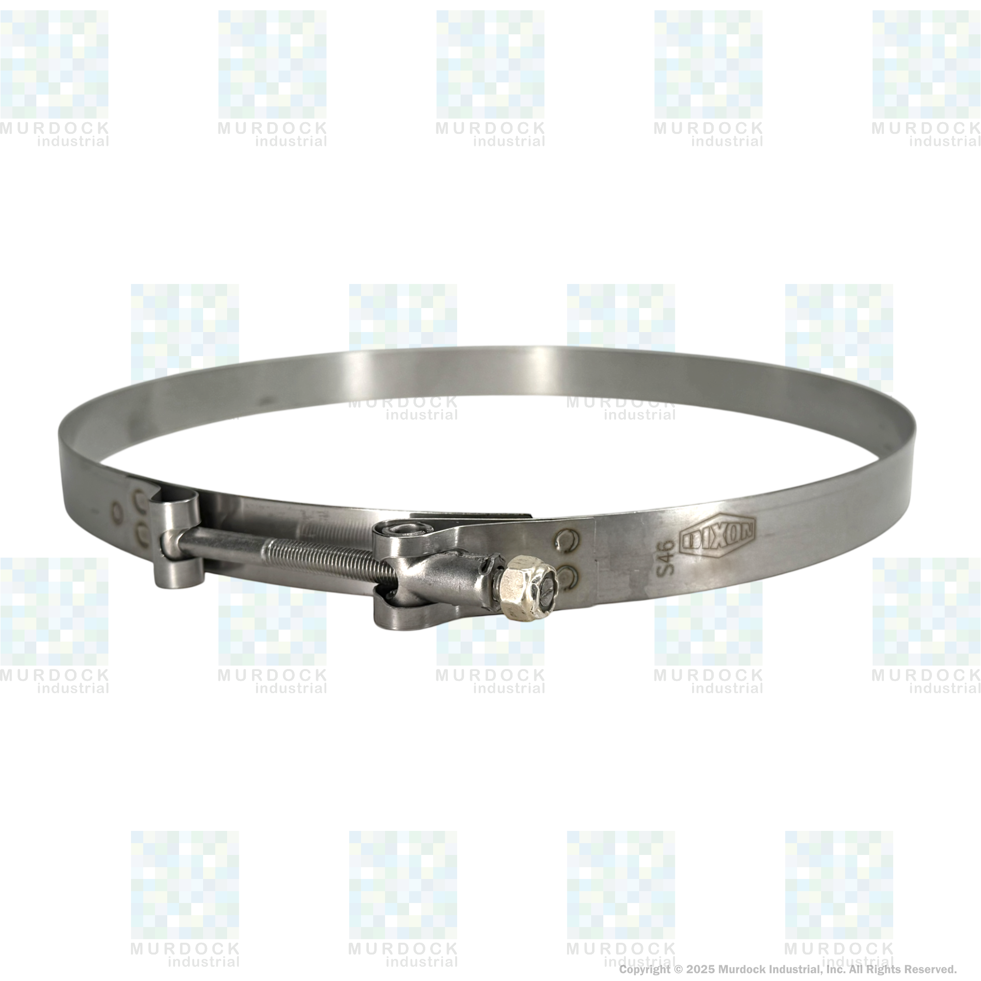 STBC1000 by Dixon Valve | Style STBC | T-Bolt Clamp | 3/4" Band Width | Hose OD Range: from 9.75" to 10.06" | 300 Stainless Steel Band & Bolt
