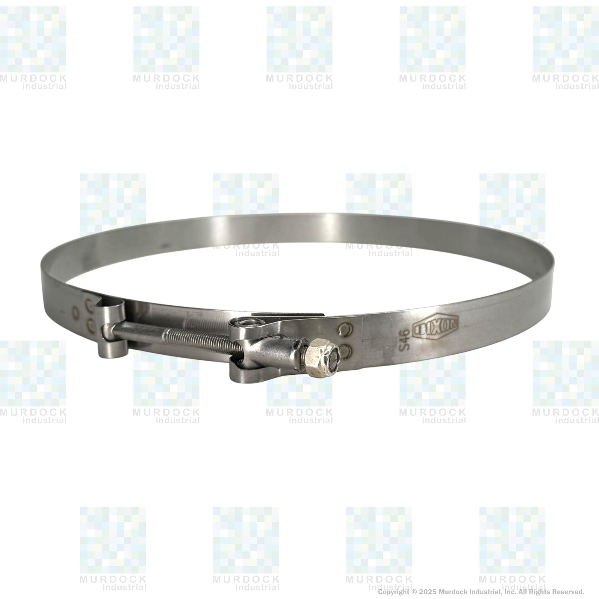 STBC1200 by Dixon Valve | Style STBC | T-Bolt Clamp | 3/4" Band Width | Hose OD Range: from 11.75" to 12.06" | 300 Stainless Steel Band & Bolt