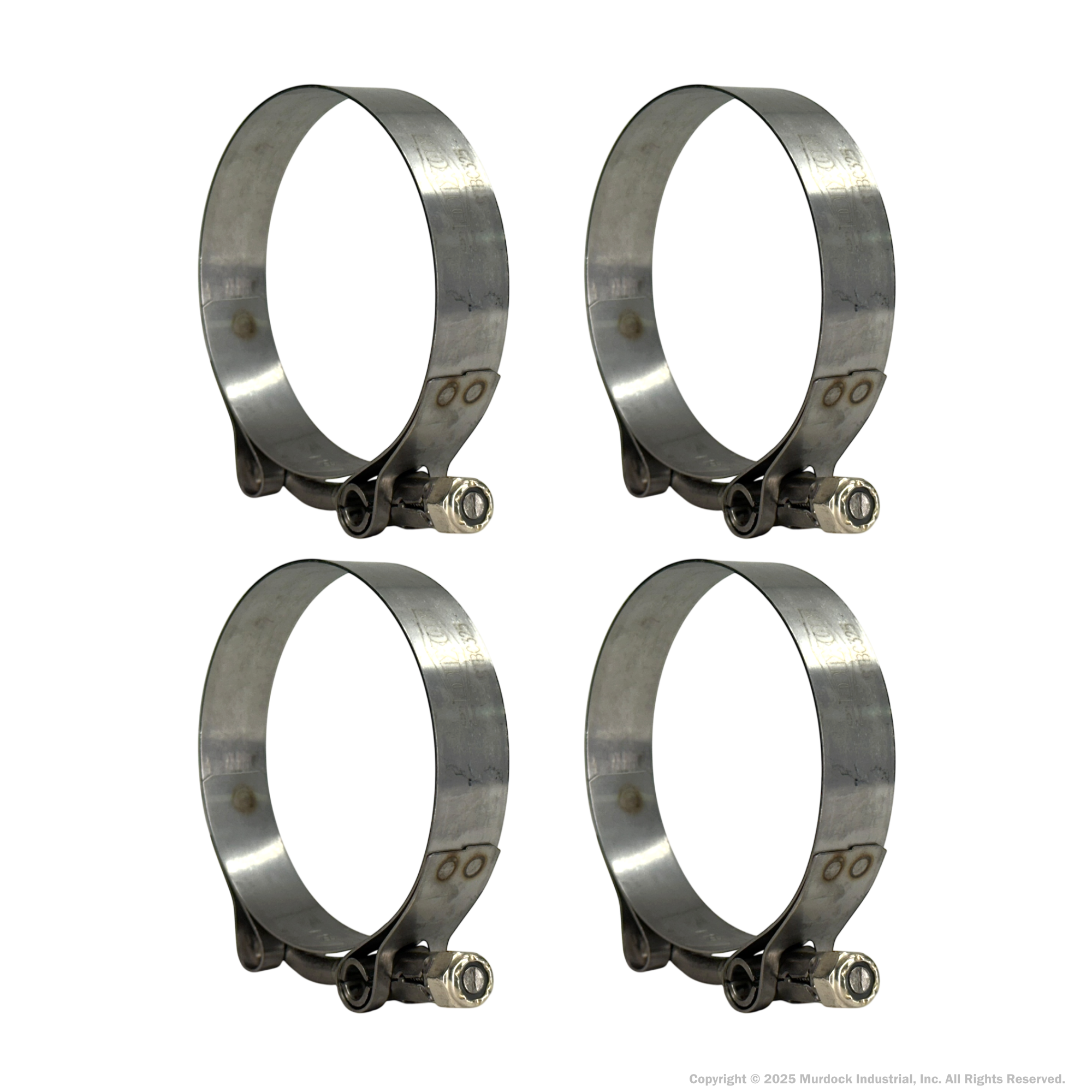 STBC325 by Dixon Valve | Style STBC | T-Bolt Clamp | 3/4" Band Width | Hose OD Range: from 3.00" to 3.31" | 300 Stainless Steel Band & Bolt