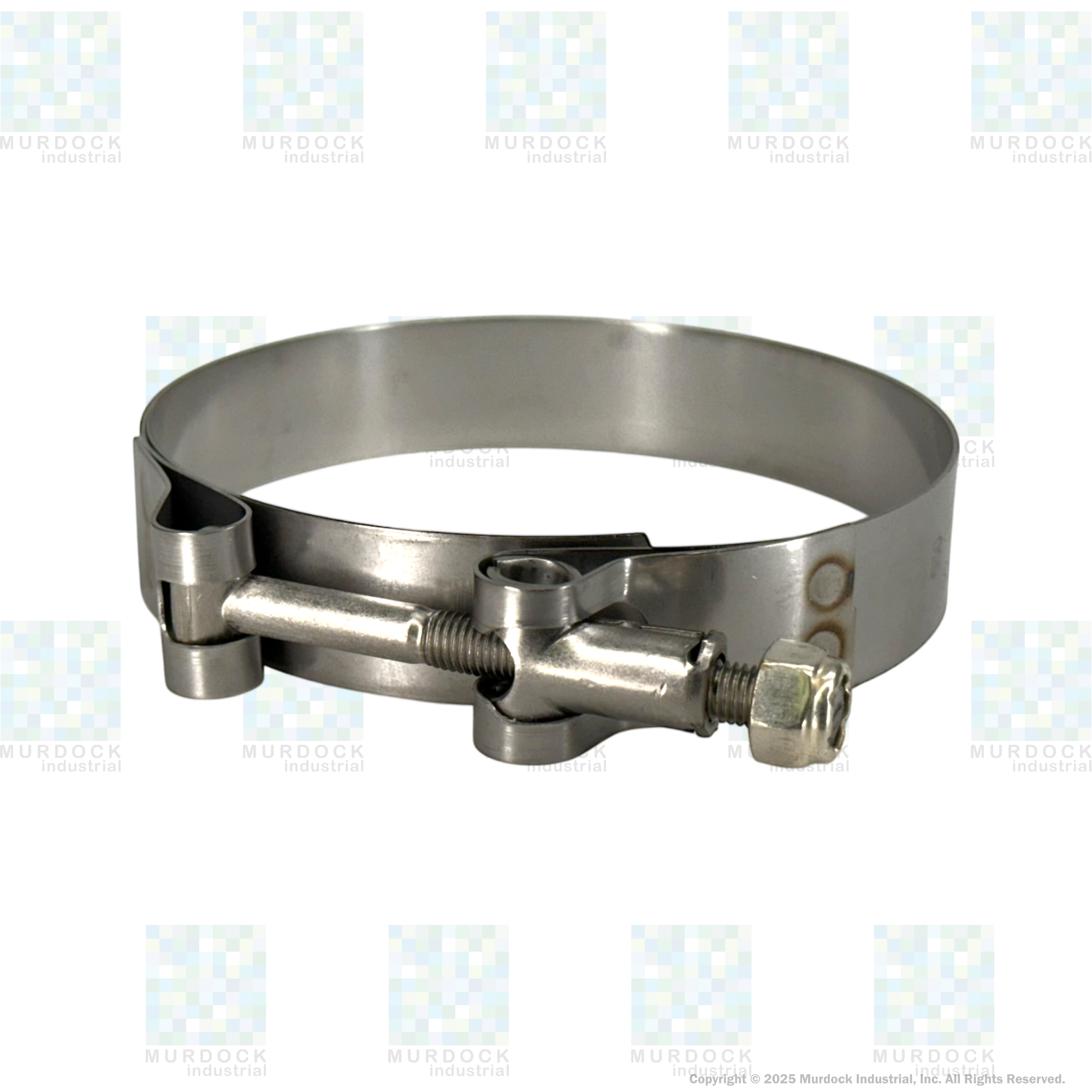 STBC375 by Dixon Valve | Style STBC | T-Bolt Clamp | 3/4" Band Width | Hose OD Range: from 3.50" to 3.81" | 300 Stainless Steel Band & Bolt