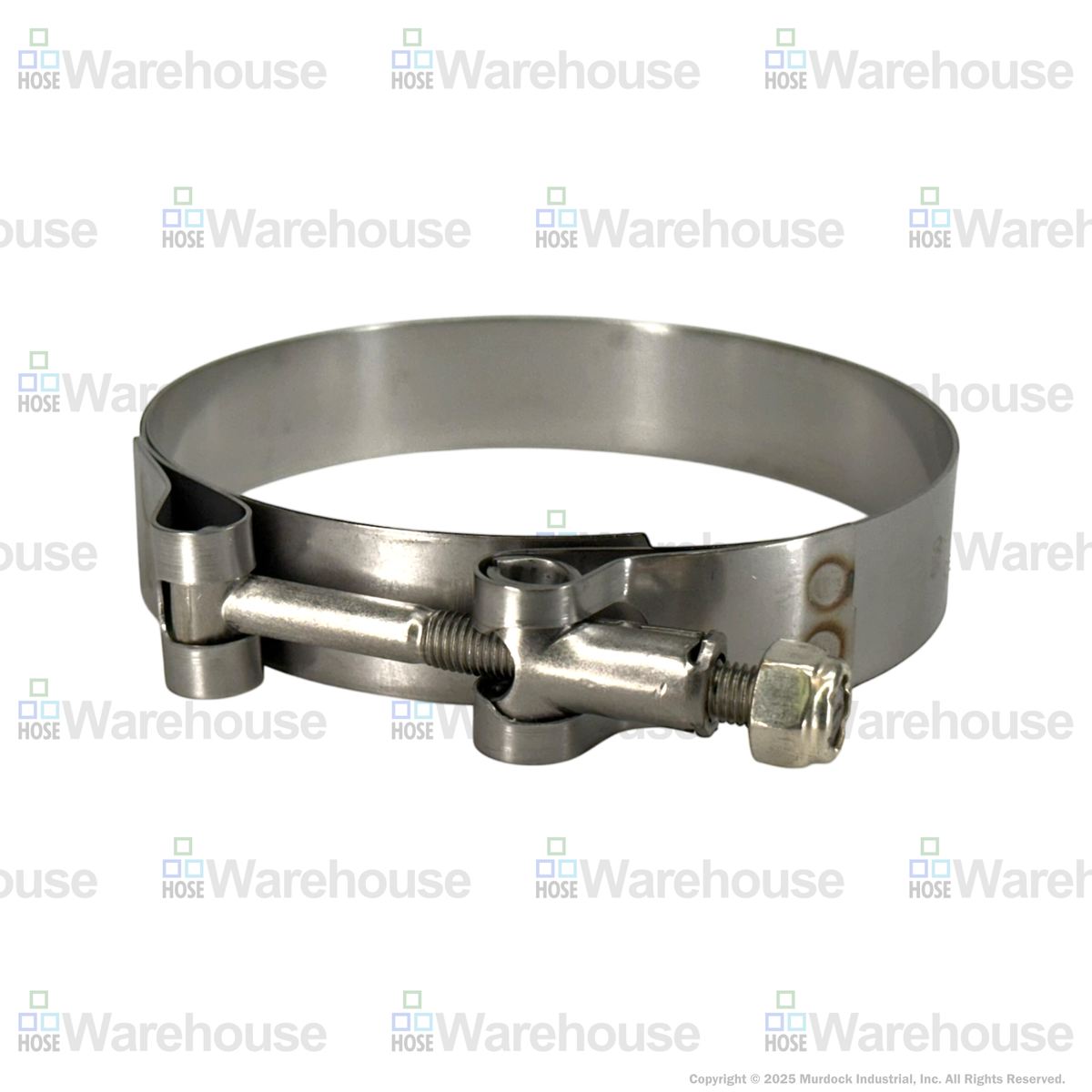STBC375 by Dixon Valve | Style STBC | T-Bolt Clamp | 3/4" Band Width | Hose OD Range: from 3.50" to 3.81" | 300 Stainless Steel Band & Bolt