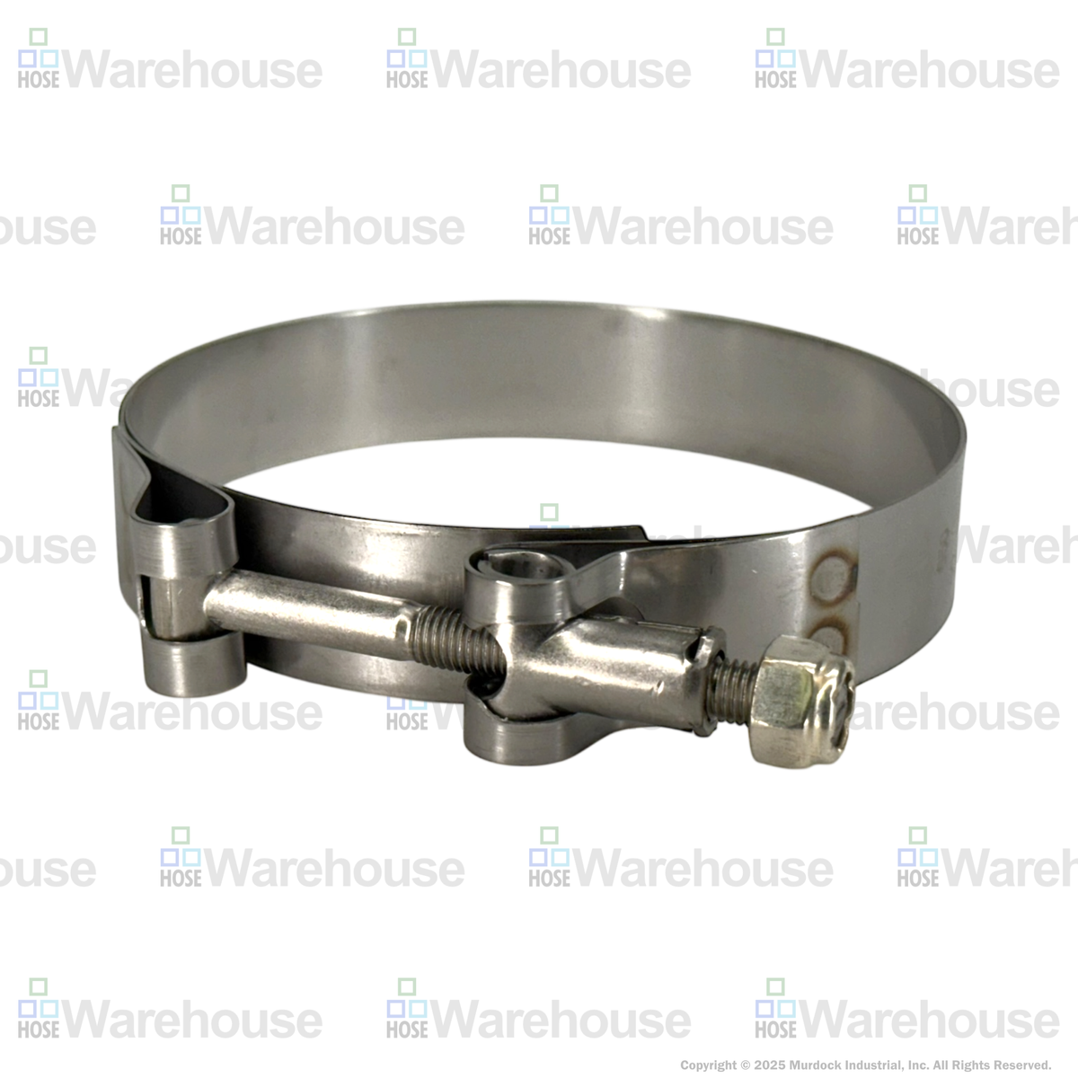 STBC475 by Dixon Valve | Style STBC | T-Bolt Clamp | 3/4" Band Width | Hose OD Range: from 4.50" to 4.81" | 300 Stainless Steel Band & Bolt