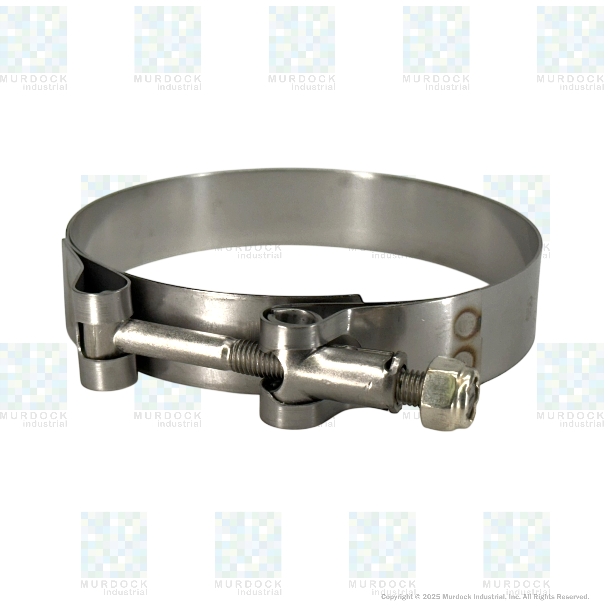 STBC475 by Dixon Valve | Style STBC | T-Bolt Clamp | 3/4" Band Width | Hose OD Range: from 4.50" to 4.81" | 300 Stainless Steel Band & Bolt