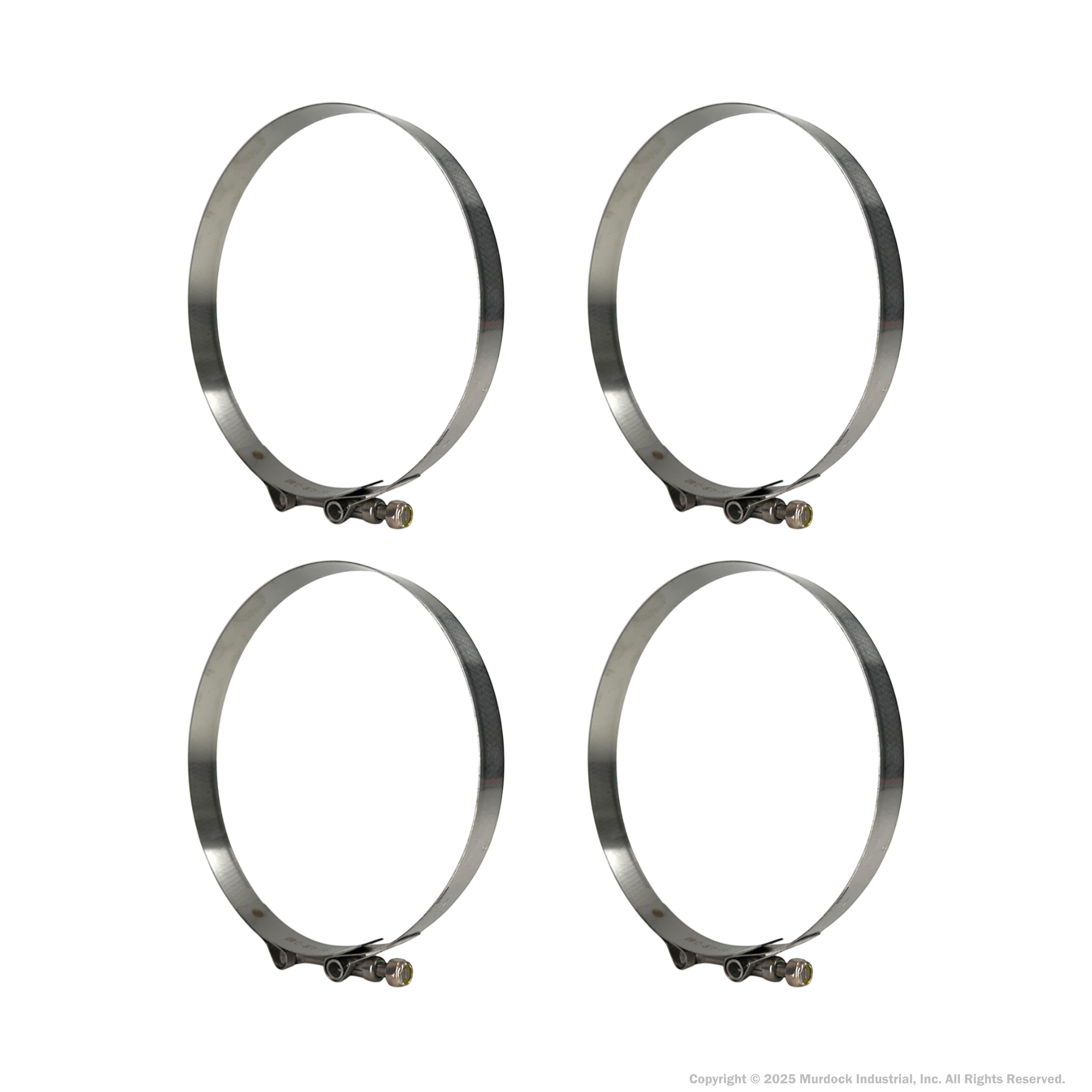 STBC500 by Dixon Valve | Style STBC | T-Bolt Clamp | 3/4" Band Width | Hose OD Range: from 4.75" to 5.06" | 300 Stainless Steel Band & Bolt
