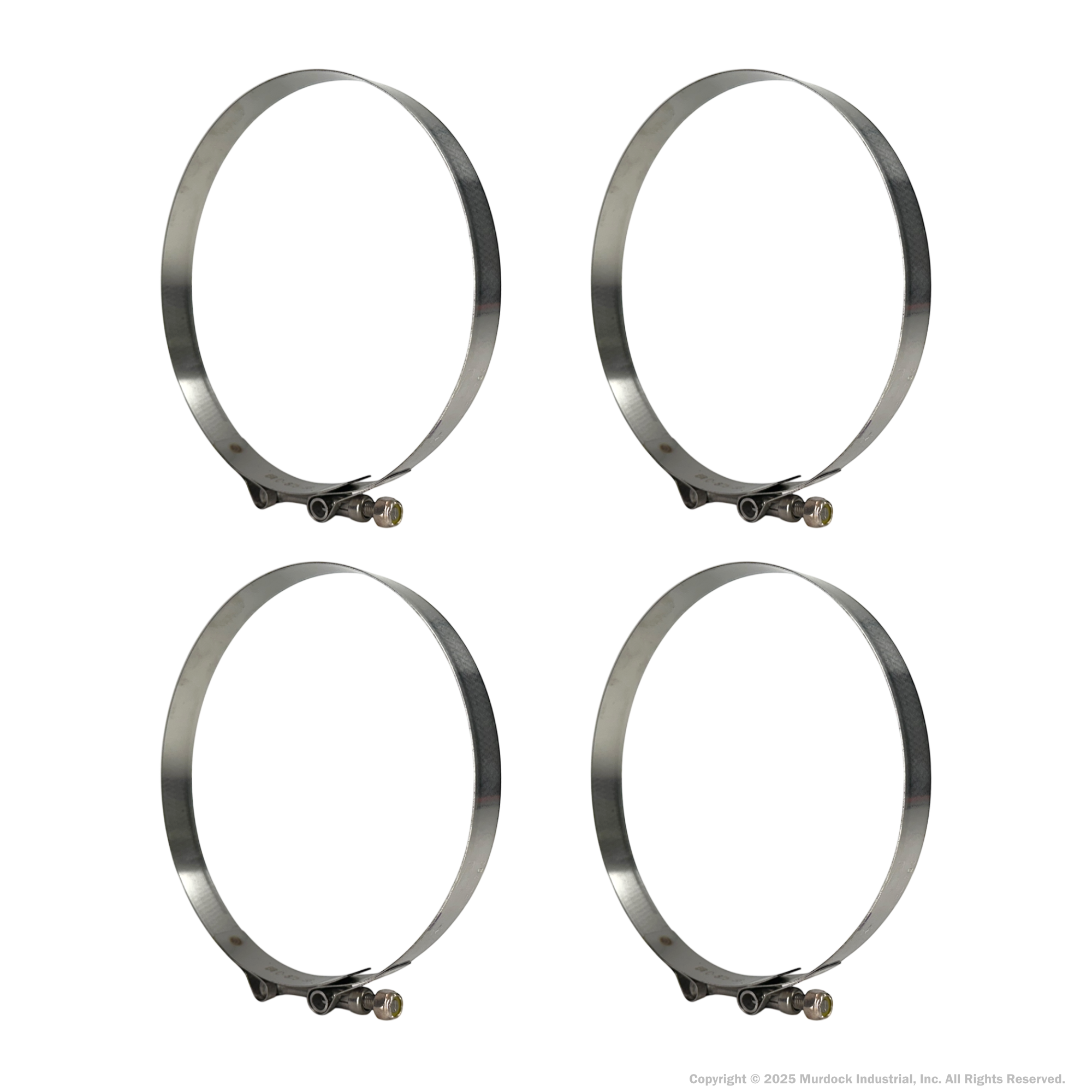 STBC625 by Dixon Valve | Style STBC | T-Bolt Clamp | 3/4" Band Width | Hose OD Range: from 6.00" to 6.31" | 300 Stainless Steel Band & Bolt