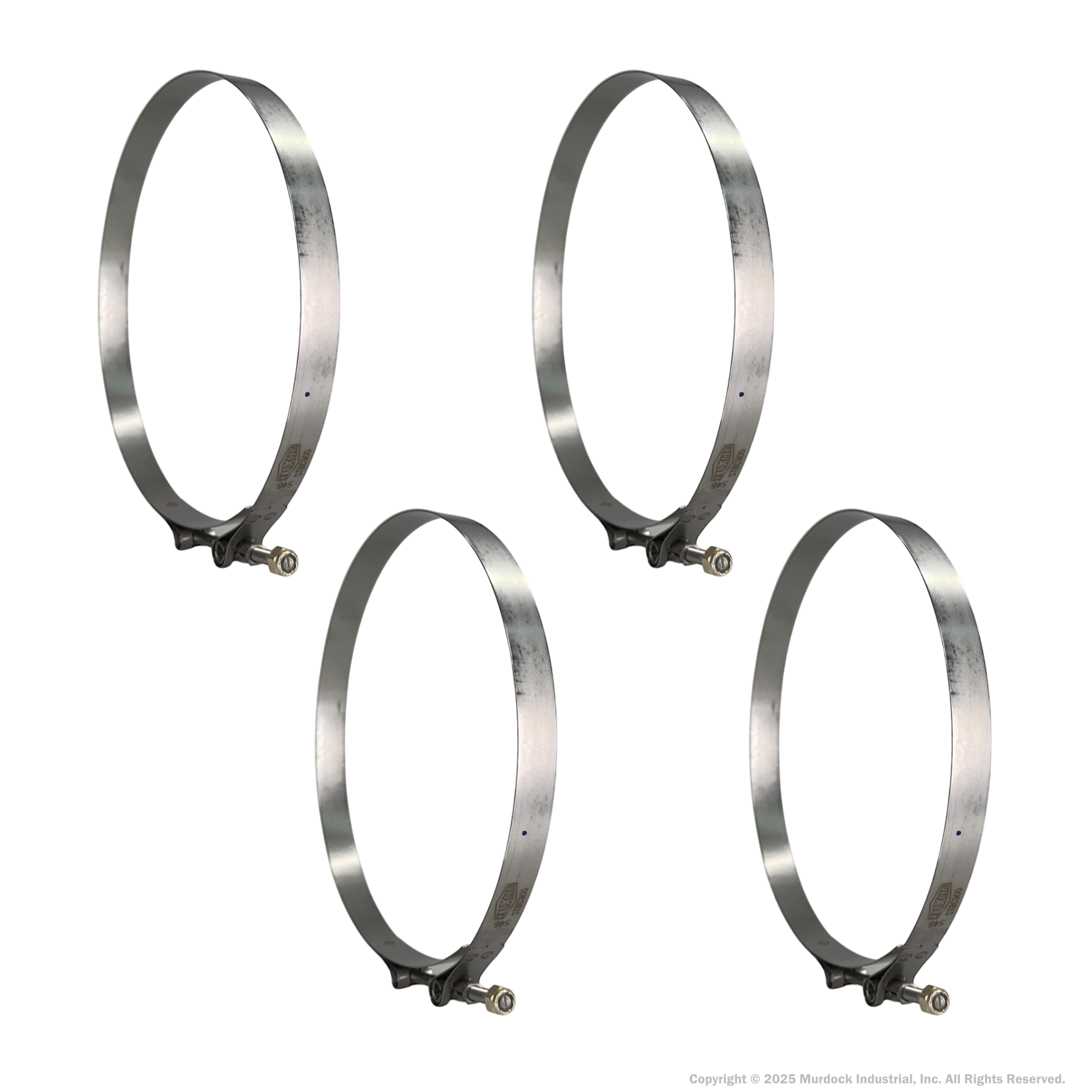 STBC825 by Dixon Valve | Style STBC | T-Bolt Clamp | 3/4" Band Width | Hose OD Range: from 8.00" to 8.31" | 300 Stainless Steel Band & Bolt