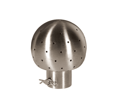 STC-180T-R150 Dixon Valve 1-1/2" 316L Stainless Steel Sanitary Stationary Spray Ball - 180 deg. Top Spray Pattern