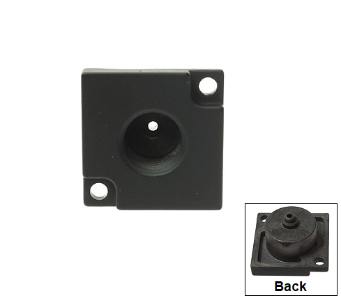 29-RTP14 by Coilhose | Accessory Aluminum Transition Plate | Change Square Gauge to Round Gauge | 1/4" Female NPT Thread | Aluminum
