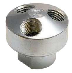 B-3404 Breco by Foster | 3-Way Manifold | 1/4" Female NPT Inlet x 1/4" Female NPT Outlet | Manifold | Stainless Steel