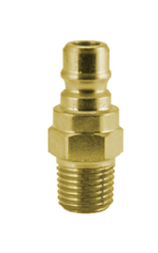 B-VHN6-6M-B Breco by Foster | FH Series | Two Way Valved Plugs | Quick Disconnect | 3/8" Male NPT Thread | Brass