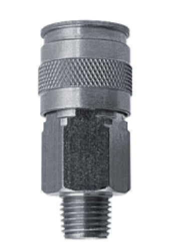 DW361A Breco by Foster | U Series | Quick Disconnect | 1/4" Universal Coupler x 3/8" Male NPT Thread | Straight | Steel