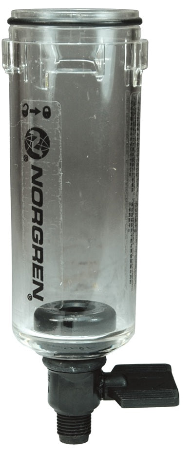 4266-50RF by Dixon Valve | Series 1 | Filter Bowl | Transparent Bowl with Manual Drain | Used On F72 Series 1 Filters