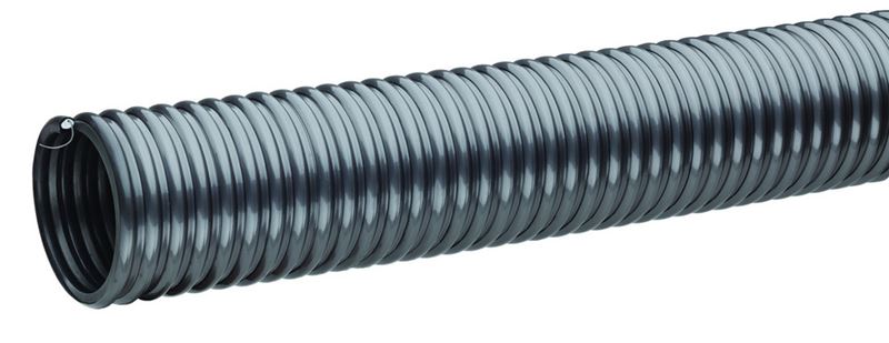 STIG250X50 Tigerflex® Silver Tiger™ by Kuriyama | STIG™ Series | Extremely Heavy-Duty Material Handling Hose | with Grounding Wire | PVC & Polyurethane | 2-1/2" ID | 3.04" OD | 50ft Length
