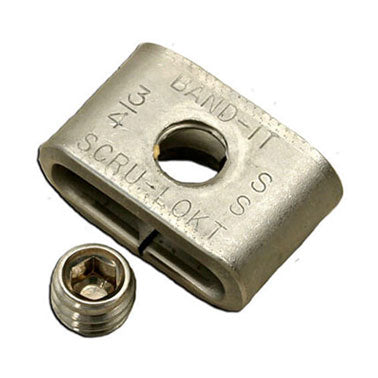 C72299 by Band-It | Scru-Lokt Buckle | 3/8" Width | 301 Stainless Steel | 50/Box