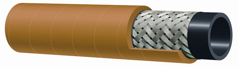 T140AK250X50 Alfagomma by Kuriyama | T140AK Series | Compressed Air Hose | 2-1/2" ID | 3.03" OD | 450 PSI | Yellow | 50ft Length