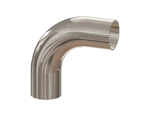 T2S-200PL Dixon Valve 2" 316L Stainless Steel High Purity BioPharm 90 deg. Weld Elbow with a PL finish - SF1