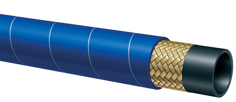 T631AE075X50 Alfagomma by Kuriyama | T631AE Series | Hydrocarbon Drain Hose | 3/4" ID | 1.26" OD | 300 PSI | Blue | 100ft Length