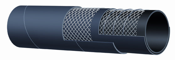 T720AA500X50 Alfagomma by Kuriyama | T720AA Series | Bulk Material Suction & Discharge Hose | 5" ID | 5.63" OD | 75 PSI | Black | 50ft Length