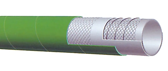 T720LG300X100 Alfagomma by Kuriyama | T720LG Series | FDA Dry Bulk Food Suction & Discharge Hose | 3" ID | 3.62" OD | 150 PSI | Green | 100ft Length