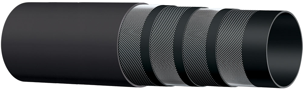T74SAA400X100 Alfagomma by Kuriyama | Conqueror™ T74SAA Series | Construction Duty Concrete Pumping Hose | 4" ID | 5.04" OD | 1275 PSI | Black | 100ft Length