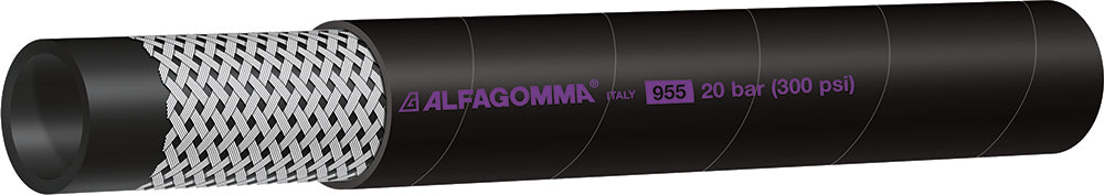 T955AA062X100 Alfagomma by Kuriyama | T955AA Series | Dispensing Hose for Diesel Exhaust Fluids (DEF) | 5/8" ID | 1.02" OD | 300 PSI | Black | 100ft Length