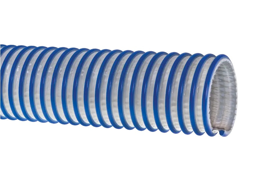 TAQ400X100 Tigerflex® Tiger™ Aqua by Kuriyama | TAQ™ Series | Potable Water Suction & Discharge Hose | PVC | 4" ID | 4.76" OD | 100ft Length