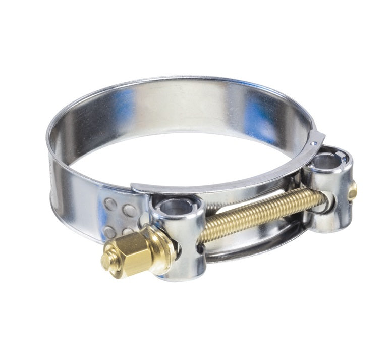 TBC-SSC051 by Kuriyama | Heavy Duty T-Bolt Hose Clamp | 1-7/8" to 2-1/16" Size Range | 7/8" Band Width | 304 Stainless Steel & Plated Carbon Steel