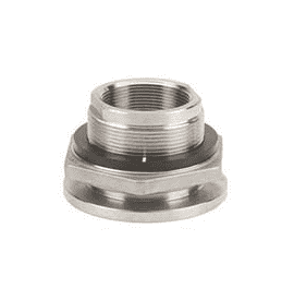 TF200SS by Banjo | IBC Tank Accessories | 2" Bulkhead Tank Fitting | Hole Size: 3" | 300 PSI | 316 Stainless Steel