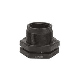 TF300 by Banjo | IBC Tank Accessories | 3" Bulkhead EPDM Tank Fitting | Hole Size: 4-1/2" | 300 PSI | Polypropylene | Pack of 5