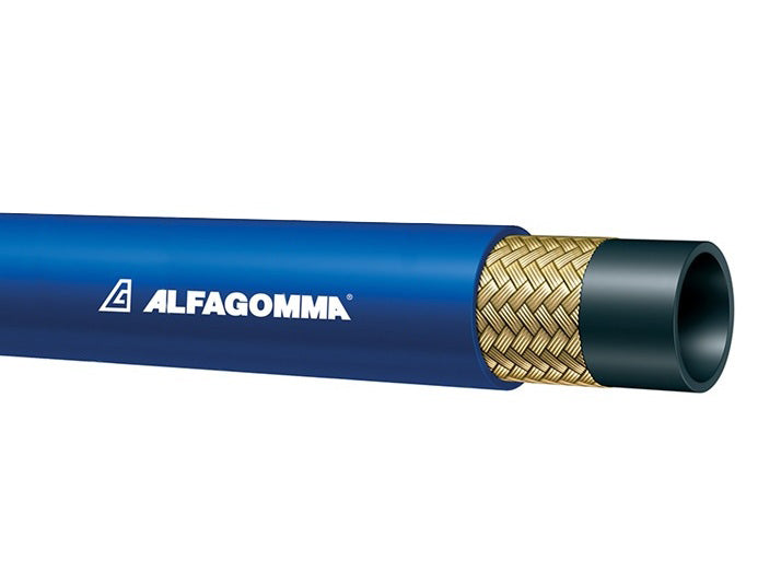 TR1HT-06 Alfagomma by Kuriyama | TR1HT Evolution Series | SAE J517 100R1 | High Temp Hydraulic Hose (Up to +300°F) | 1-Wire Braid | 3/8" ID | 0.65" OD | 2610 PSI