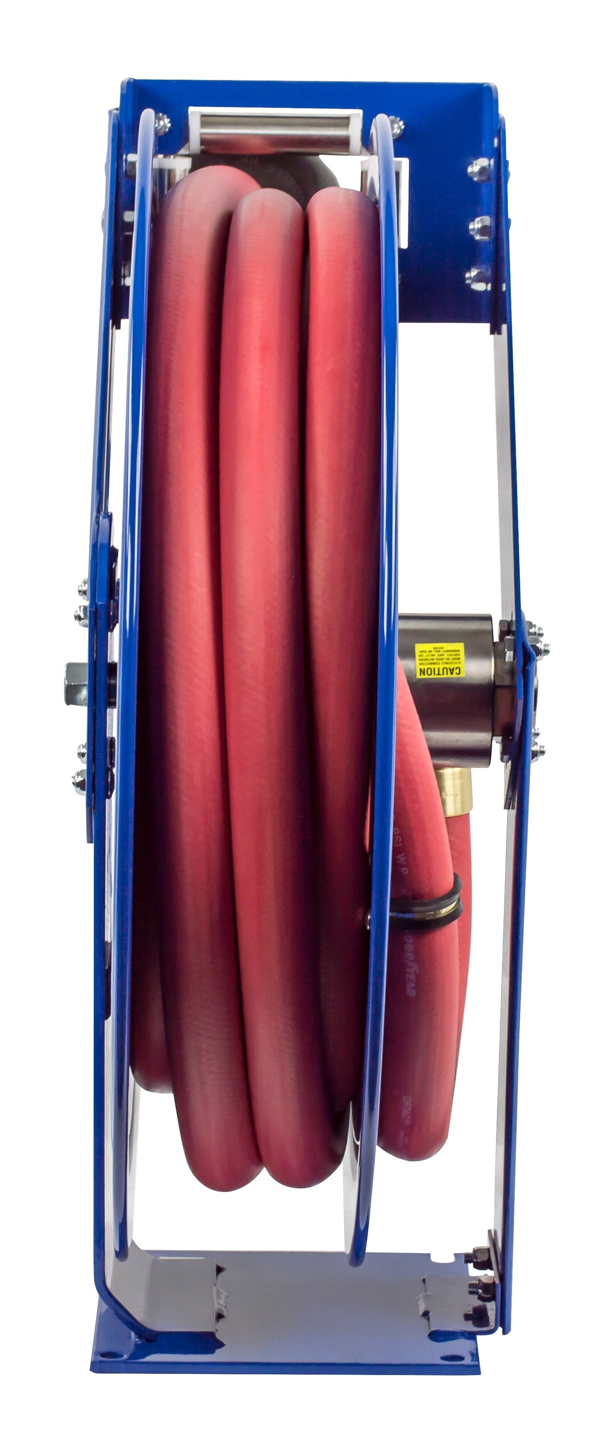 EZ-TSHF-550 by Coxreels | EZ-T-Fuel Series | 300 PSI EZ-Coil Safety Spring Driven Hose Reel for Fuel | 3/4" Hose ID, 3/4" FNPT Inlet x 3/4" MNPT Hose End | Steel | 50ft Nitrile Rubber Hose Included