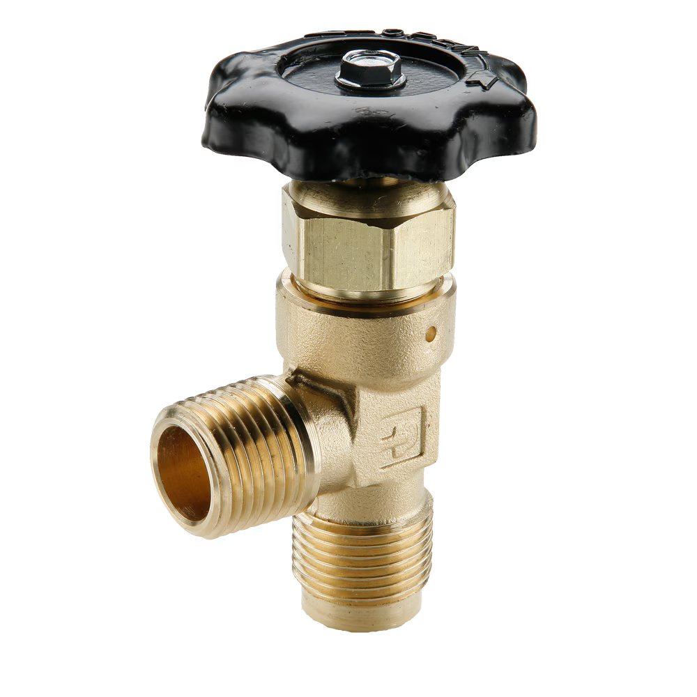 V412F-10-8 by Parker | Truck Valves & Lanyard Valve | 5/8" Tube Size x 1/2" Male Pipe Thread | 3.60" Length | 90° Elbow | Brass | Pack of 5