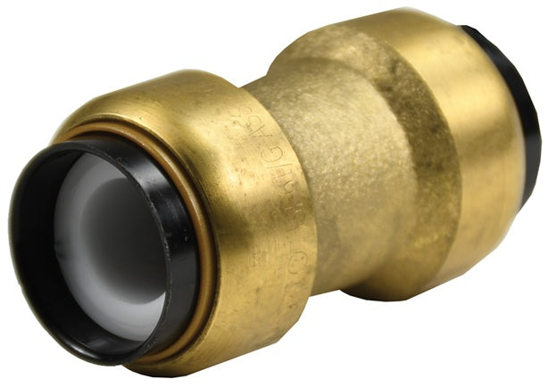 U020 by Dixon Valve | Tectite™ by Apollo® | Push to Connect Fitting | Straight Coupling | 1" Tube Size x 1" Tube Size | Forged Brass