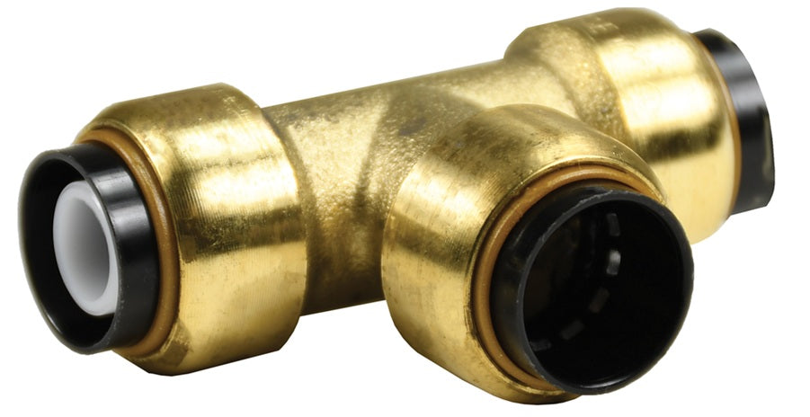 U370 by Dixon Valve | Tectite™ by Apollo® | Push to Connect Fitting | Tee | 3/4" Tube Size | Forged Brass