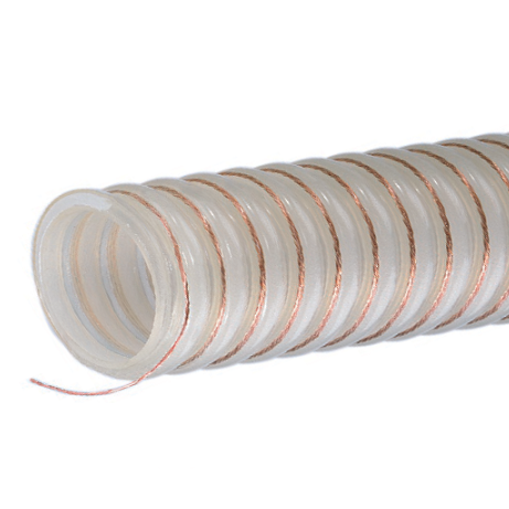 UVPE200X100 Tigerflex by Kuriyama | UVPE Series | Heavy Duty Material Handling Hose With Grounding Wire | 2" ID | Polyurethane | 100ft Length